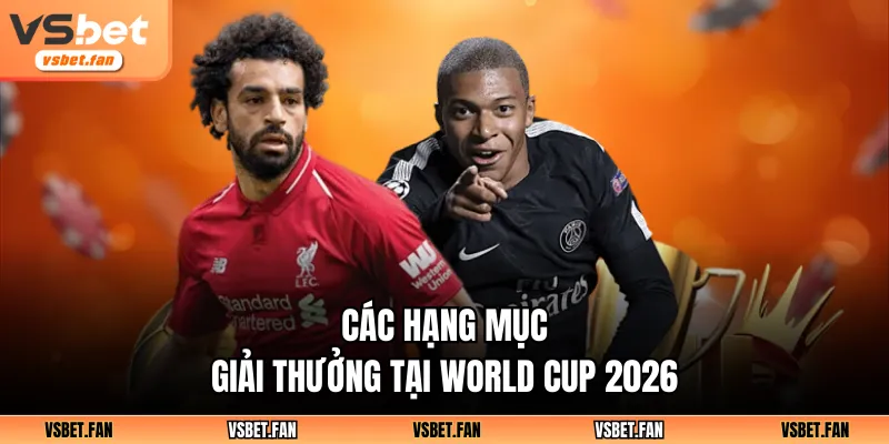 Các hạng mục giải thưởng tại World Cup 2026